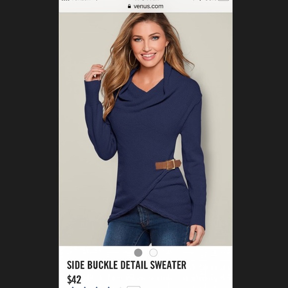 Nwot Venus Side Buckle Sweater 